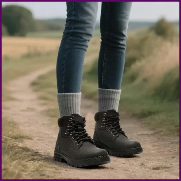 Waterproof Hiking Boots Women's Size 8 Ankle Boots Outdoor Comfort